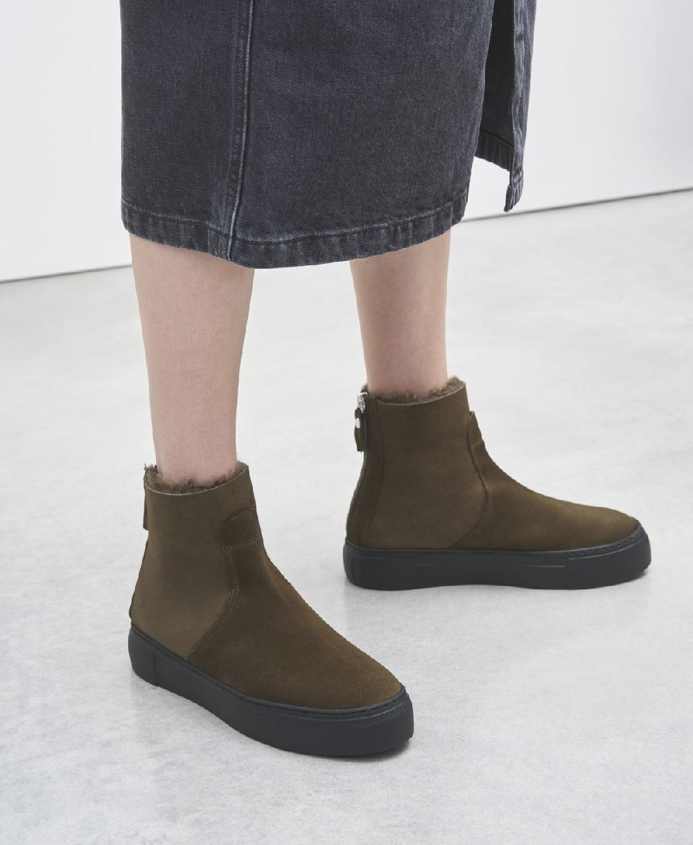 Agl Sneaker stivaletto in montone Brown Meghan Warm Acquista Ora