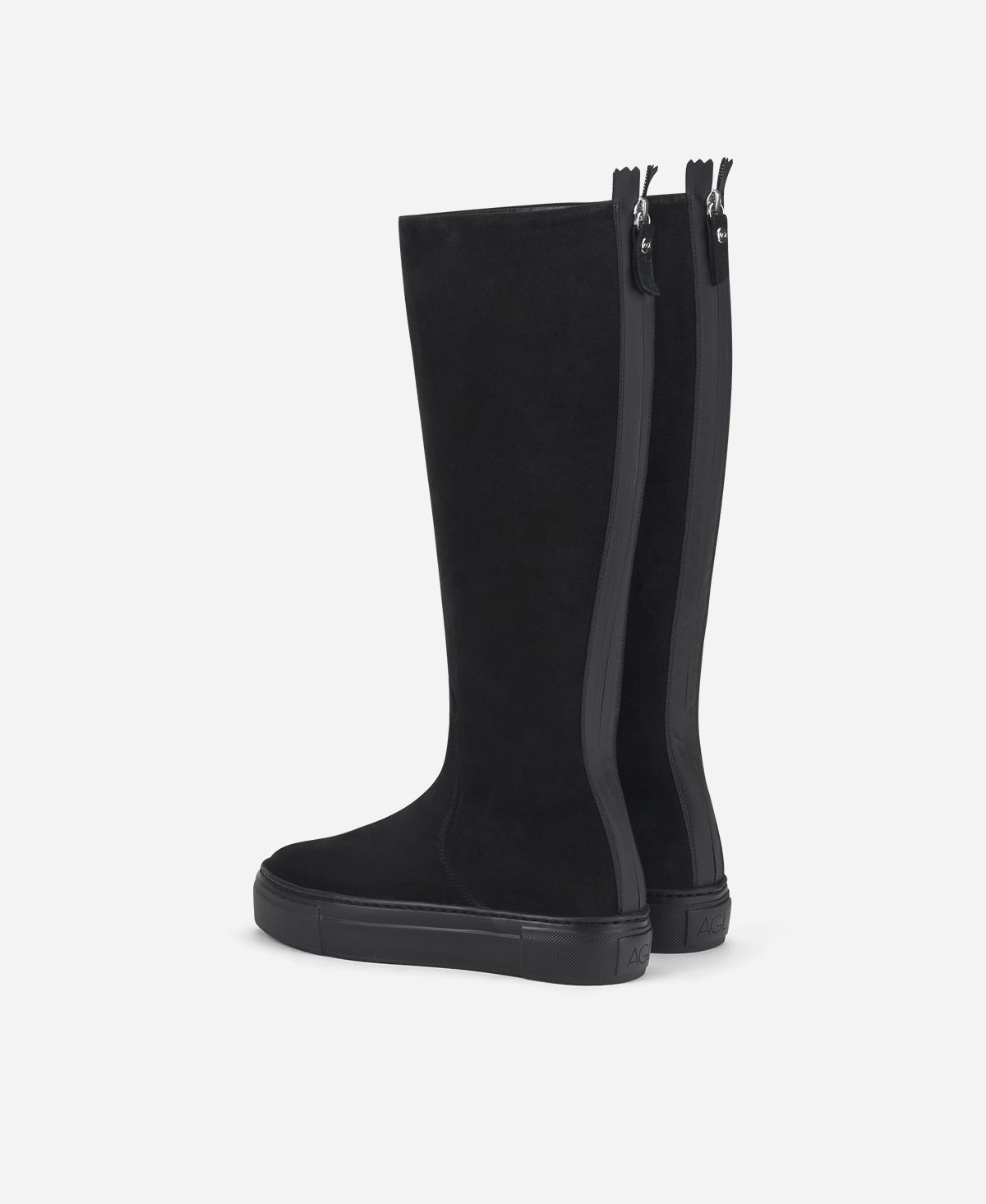 Agl Stivale sportivo in velour Nero Meghan Boot Promozione Limitata