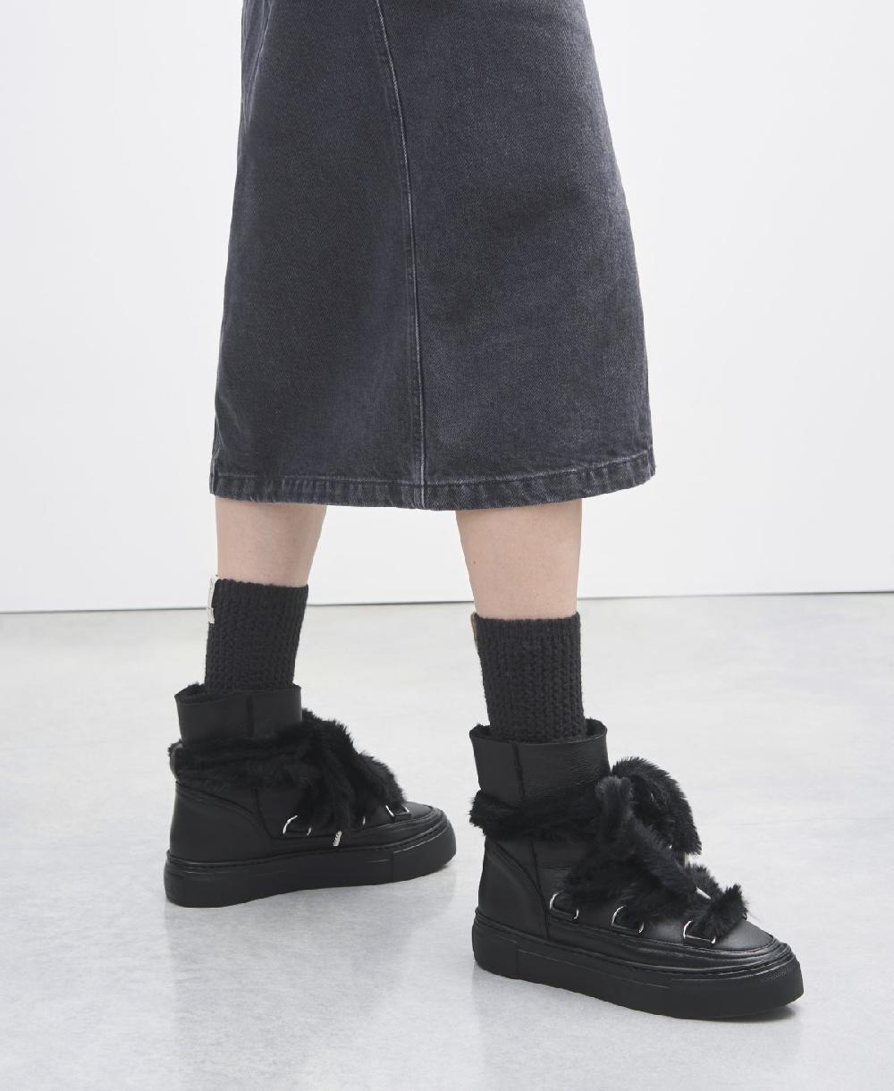 Agl Sneaker stivaletto con pelliccia Nero Kate Fino Al -60%