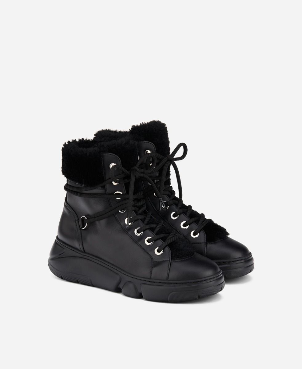 Agl Sneaker con montone Nero GISELLE Prezzo Ridotto