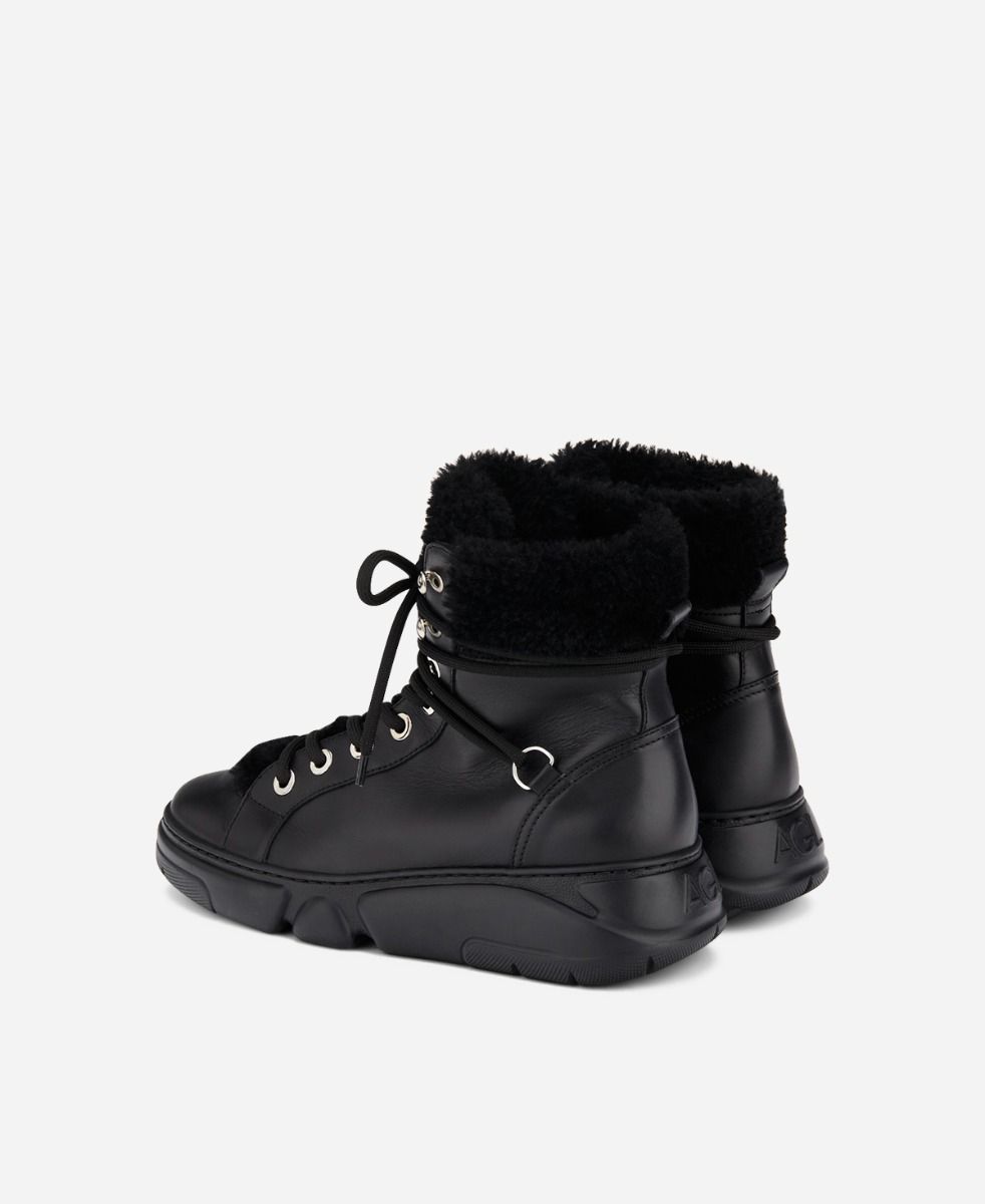 Agl Sneaker con montone Nero GISELLE Prezzo Ridotto