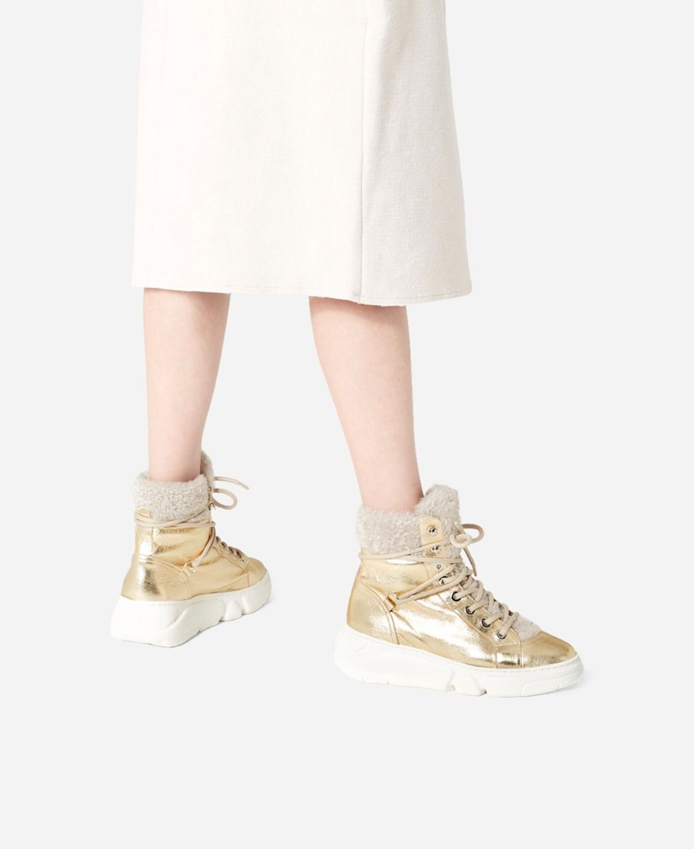 Agl Sneaker con montone Platino GISELLE Sottocosto