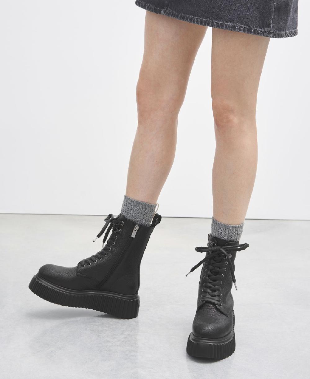 Agl Biker in pelle Nero Marina Lightning offer