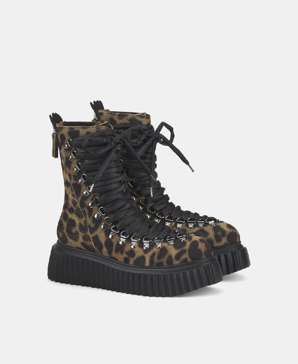 Agl Biker in pelle Stampa leopard Dromo Vendita Calda
