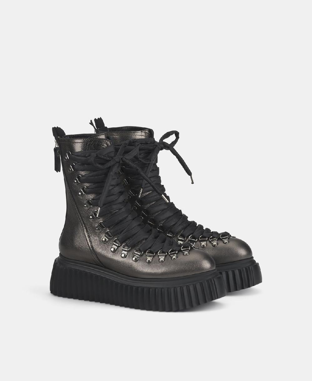 Agl Biker in pelle Grigio Dromo Vendita Economica