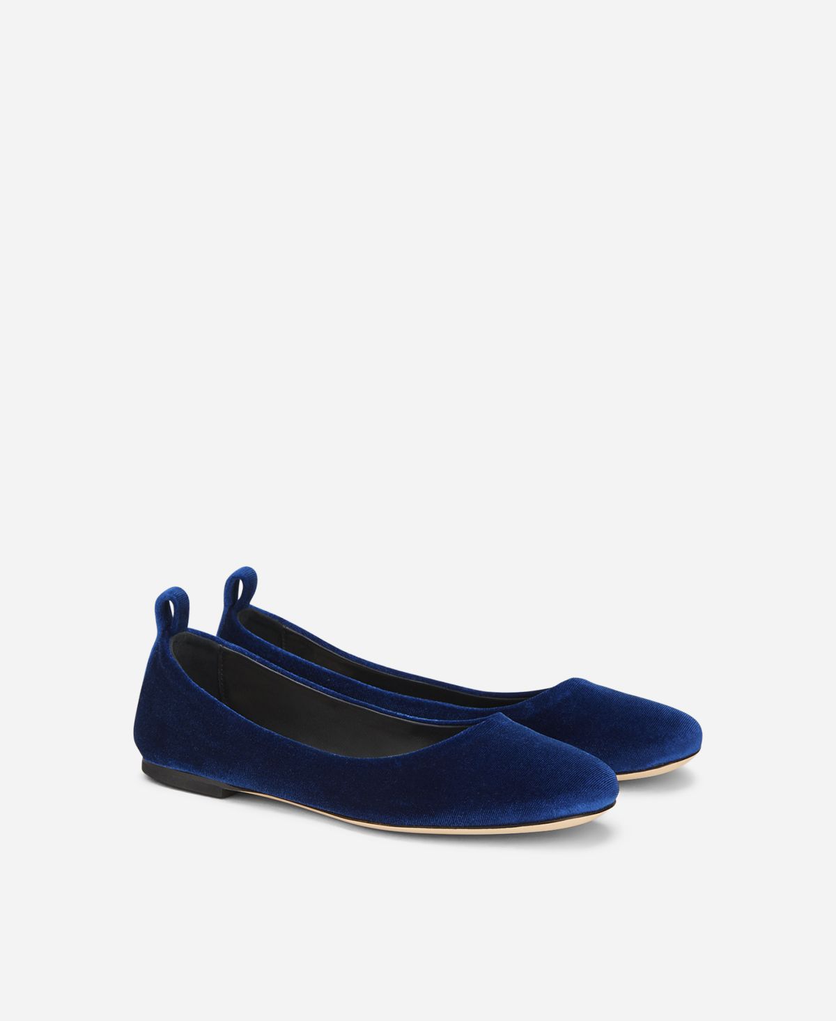 Agl Ballerina in velluto Blu Kim Italy