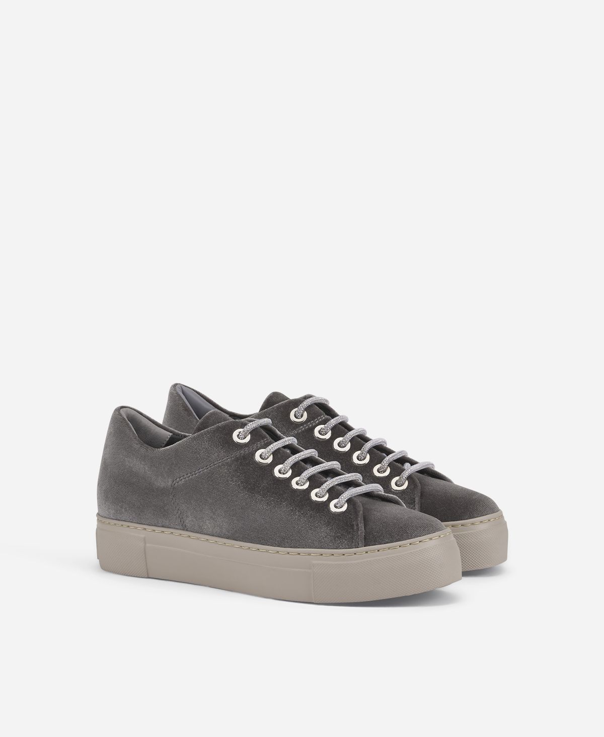 Agl Sneaker in velluto Grigio Vananda Velvet Italia