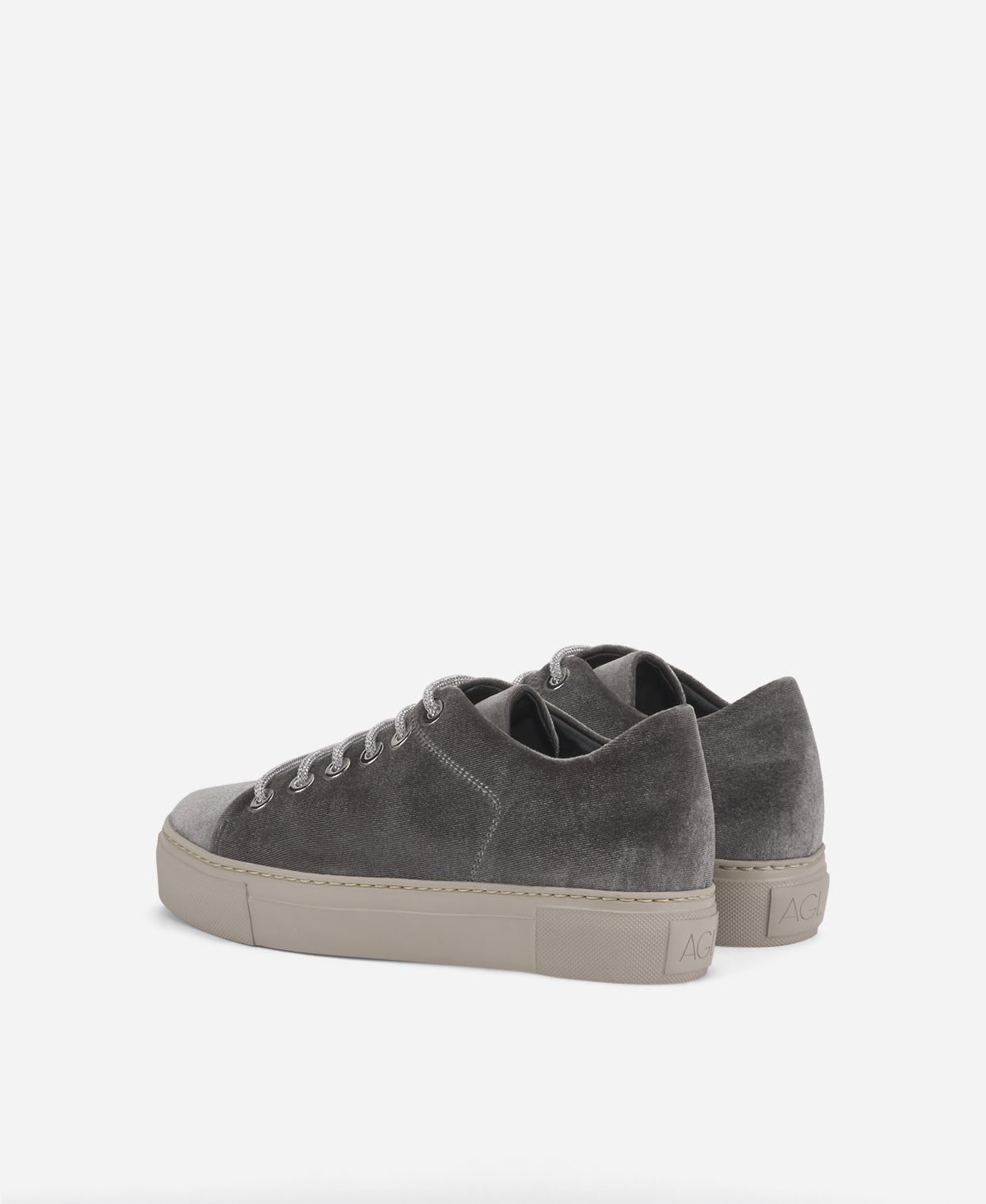 Agl Sneaker in velluto Grigio Vananda Velvet Italia
