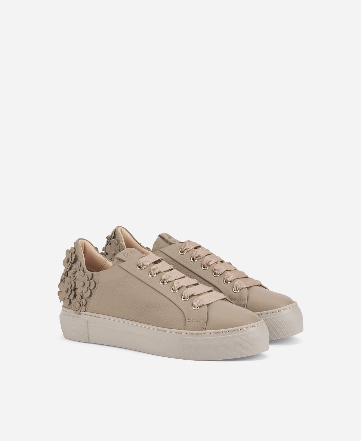 Agl Sneaker con fiori Tortora Eugenia In Linea