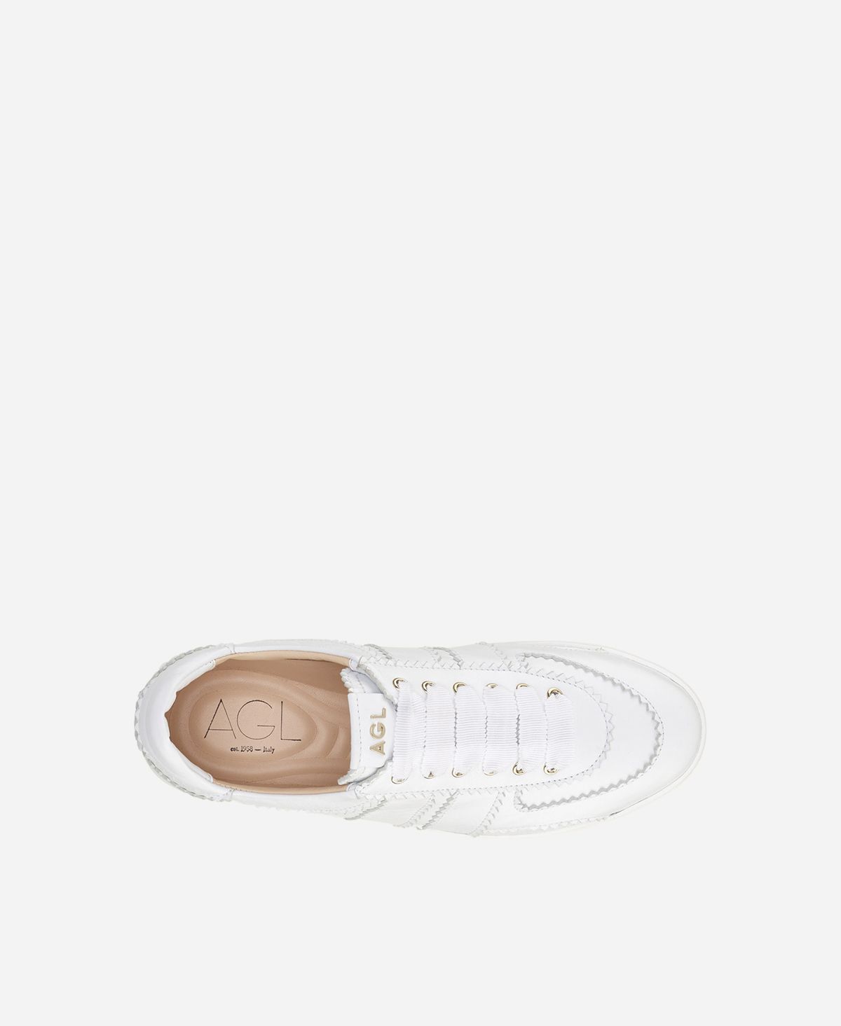 Agl Sneaker in pelle Bianco Leda Pezzi Unici