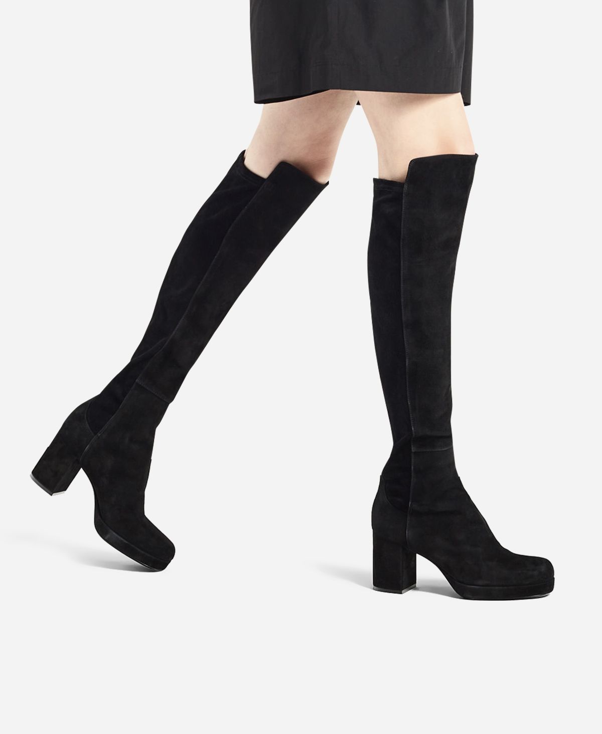 Agl Stivale in velour Nero BETTY HIGH Presa