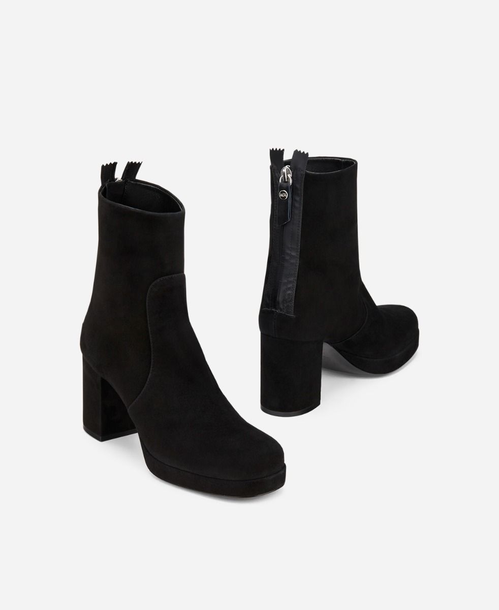 Agl Stivaletto in velour Nero BETTY Sconto