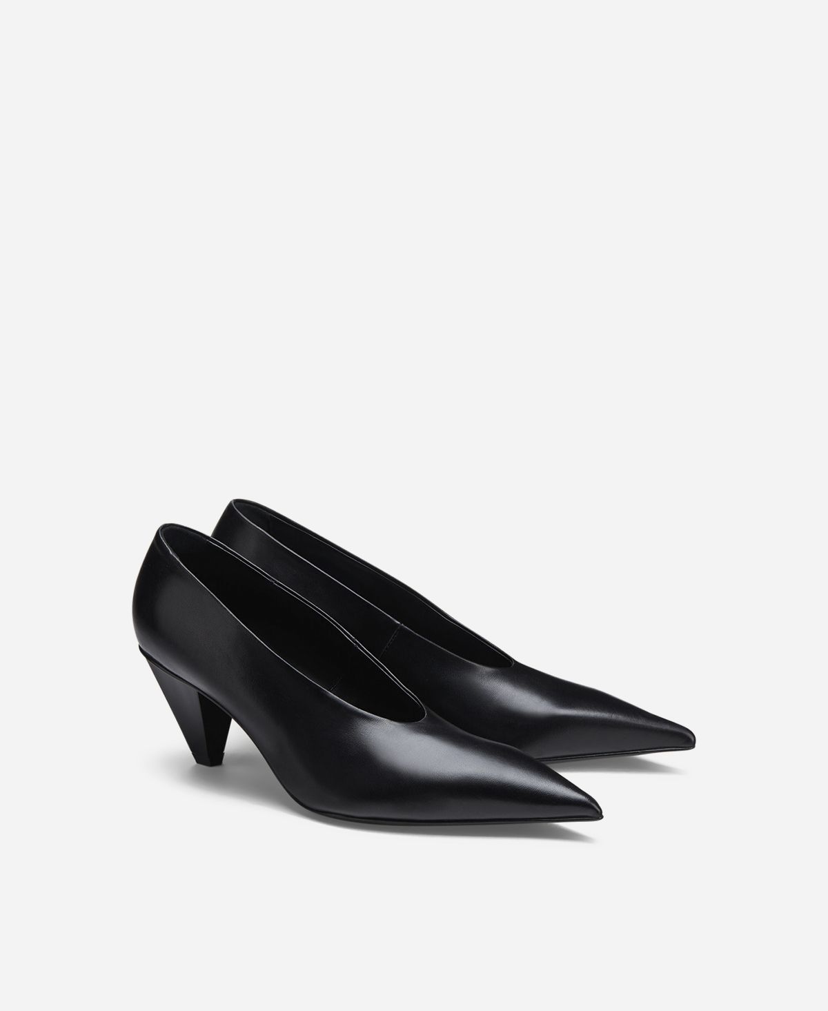 Agl Décolleté in pelle Nero KNIFE PUMP Online
