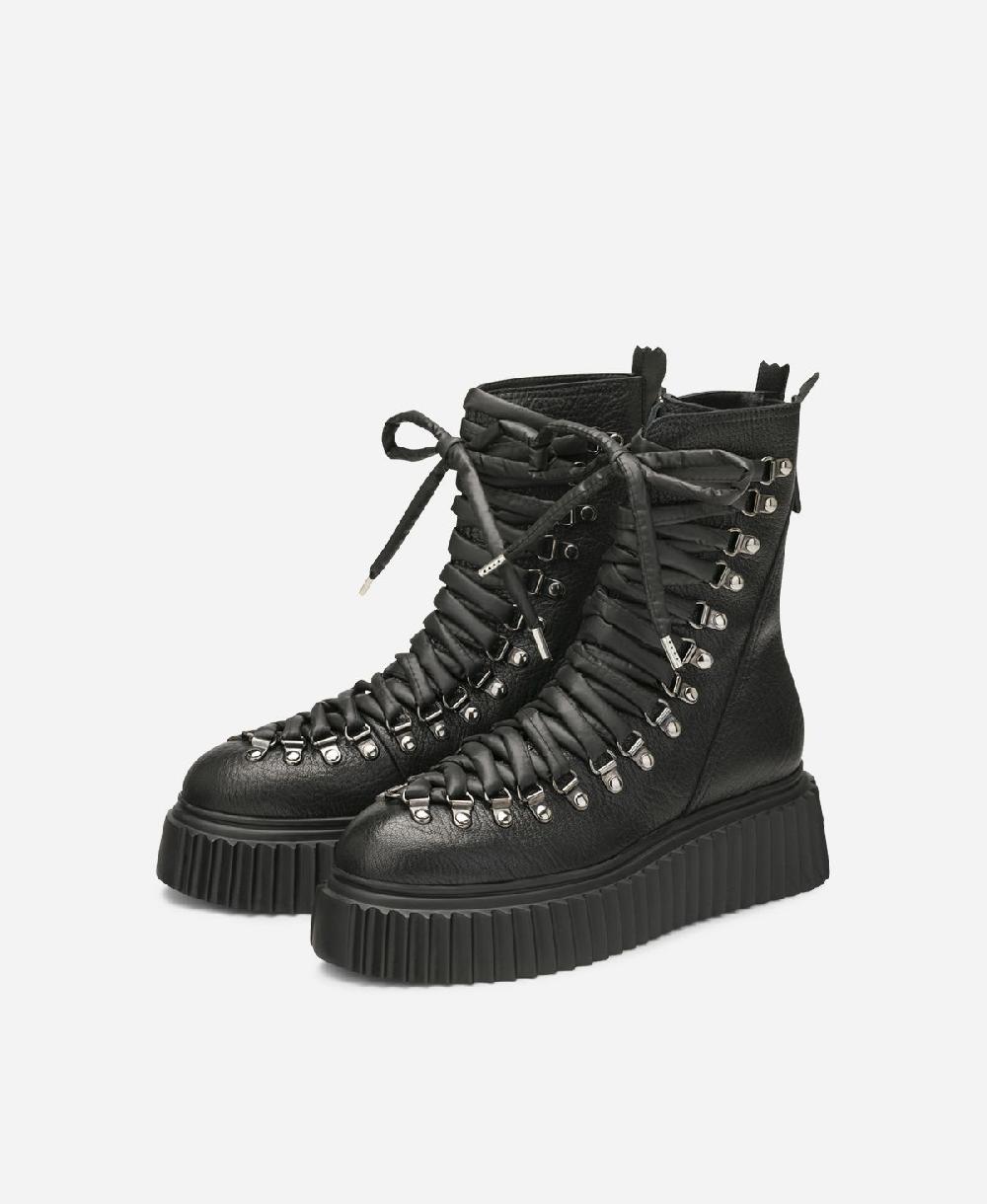 Agl Biker in pelle Nero DROMO In Vendita