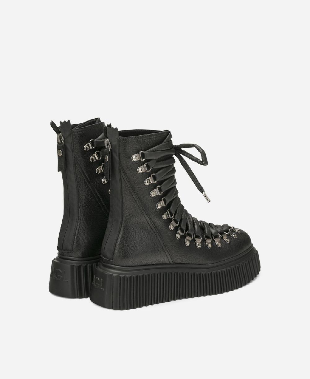 Agl Biker in pelle Nero DROMO In Vendita