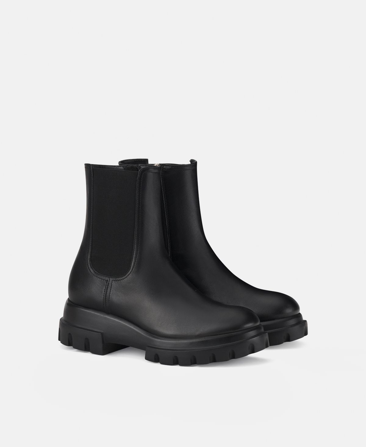 Agl Stivaletto in pelle Nero Chunky Beat Negozio