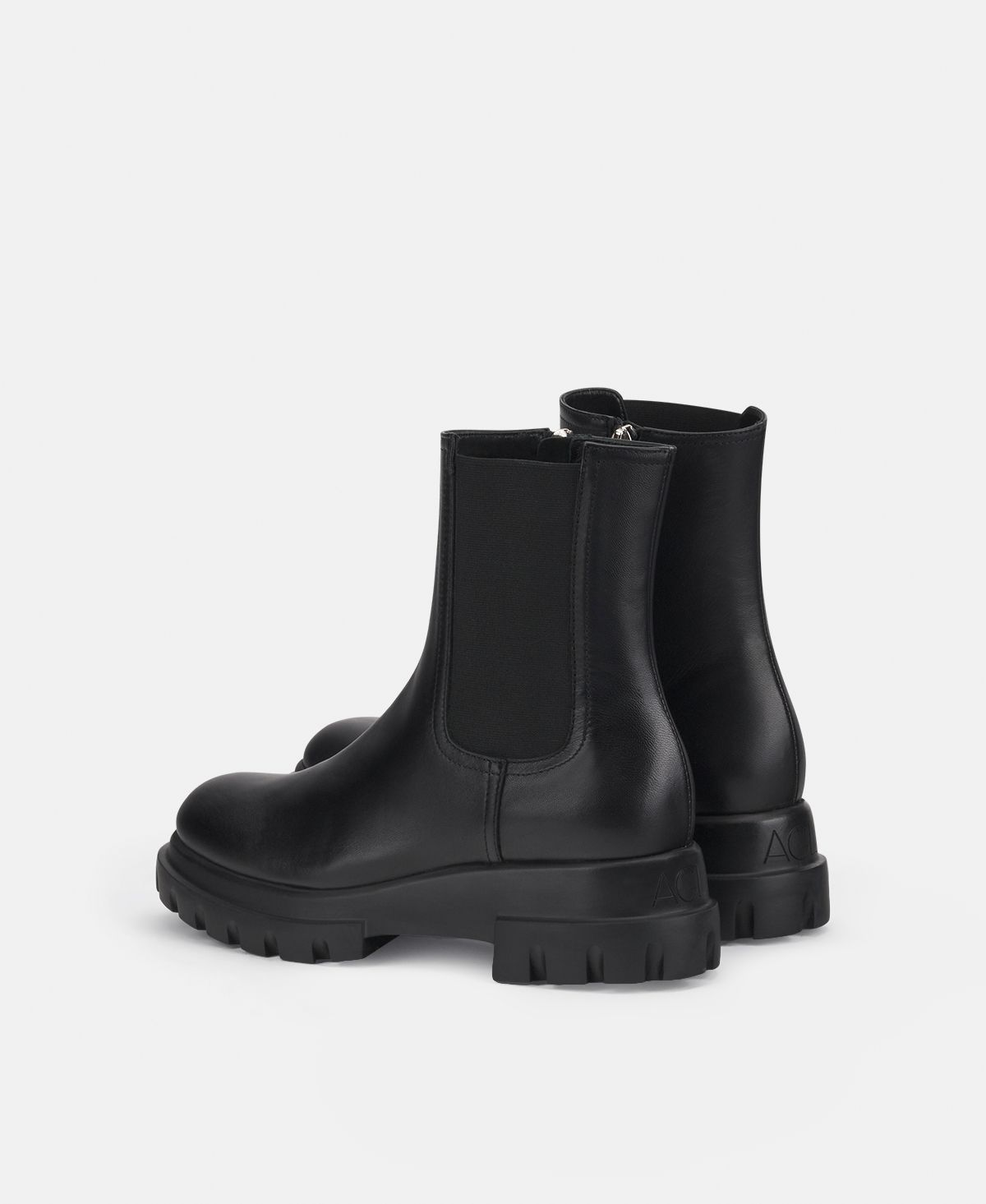 Agl Stivaletto in pelle Nero Chunky Beat Negozio