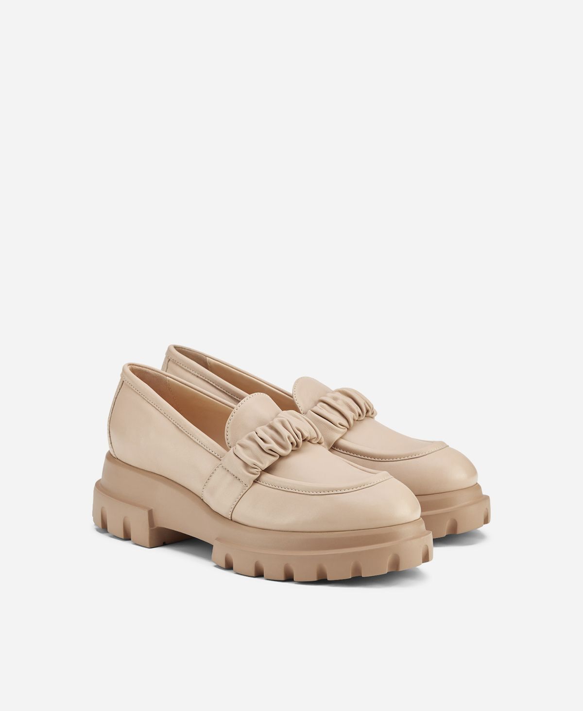 Agl Mocassino con rouche Beige CELESTE Sottocosto