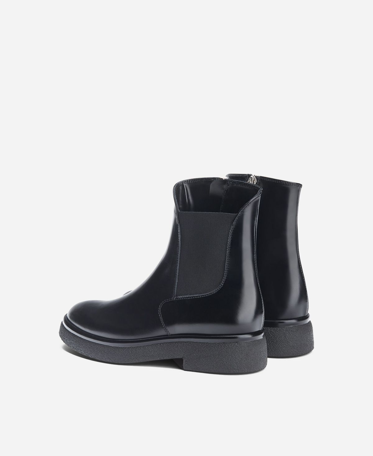 Agl Stivaletto con zip ed elastico Nero ALISON R BEAT Italy