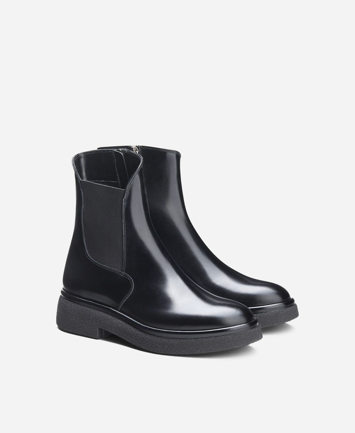 Agl Stivaletto con zip ed elastico Nero ALISON R BEAT Italy