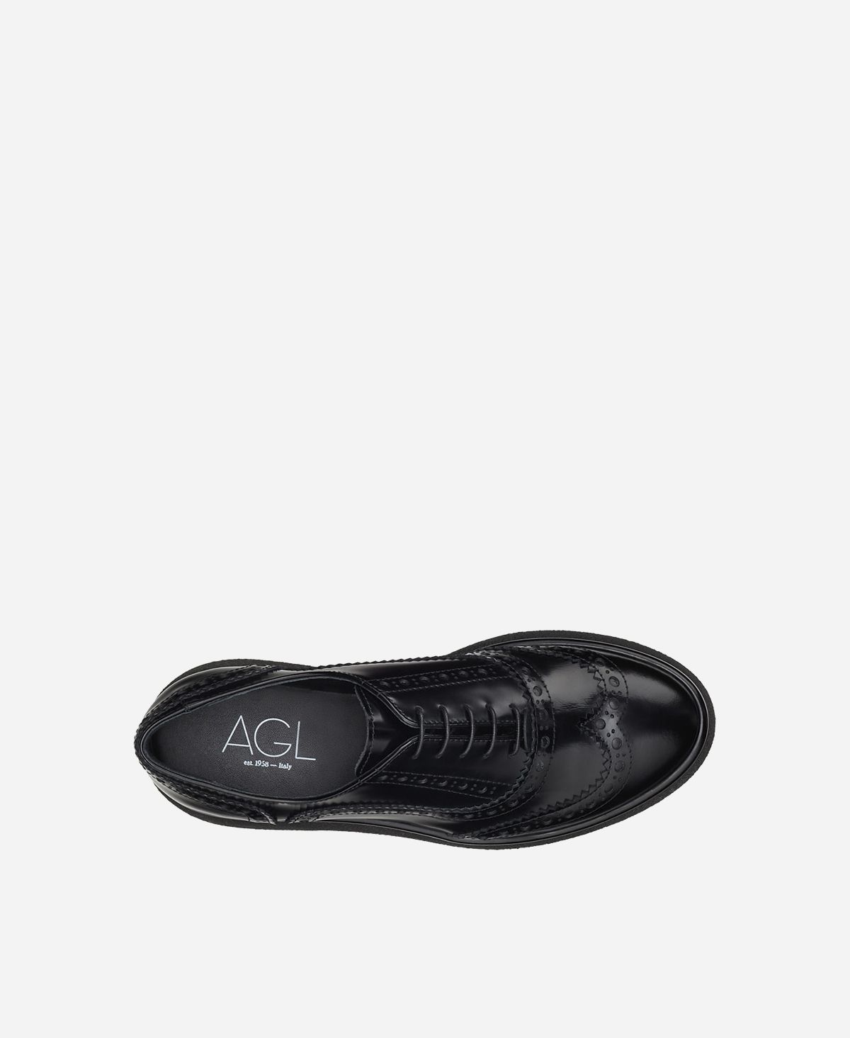 Agl Stringata in pelle Nero ALISON R LACE UP Italia