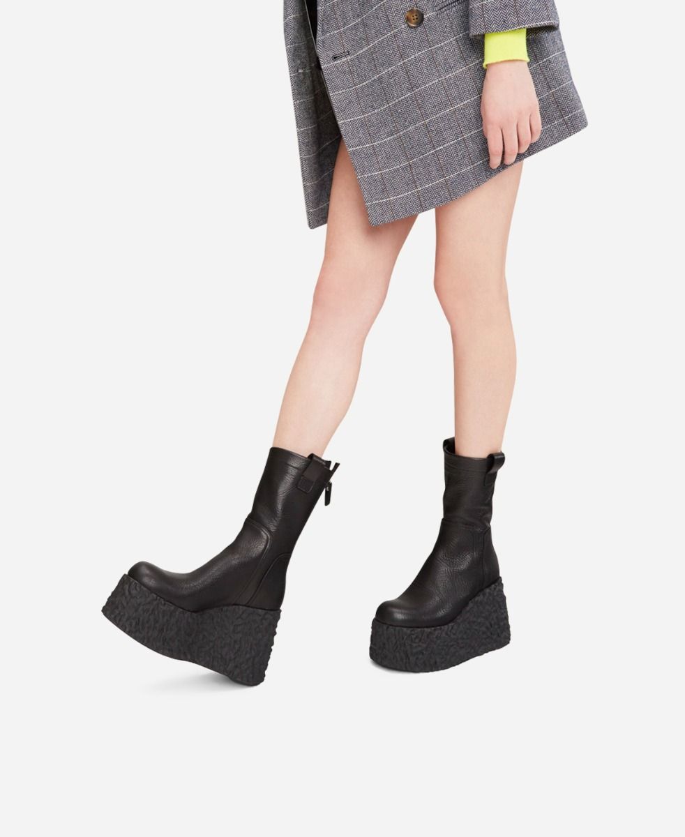 Agl Stivaletto in pelle Nero LAVA BOOTIE Consegna Veloce