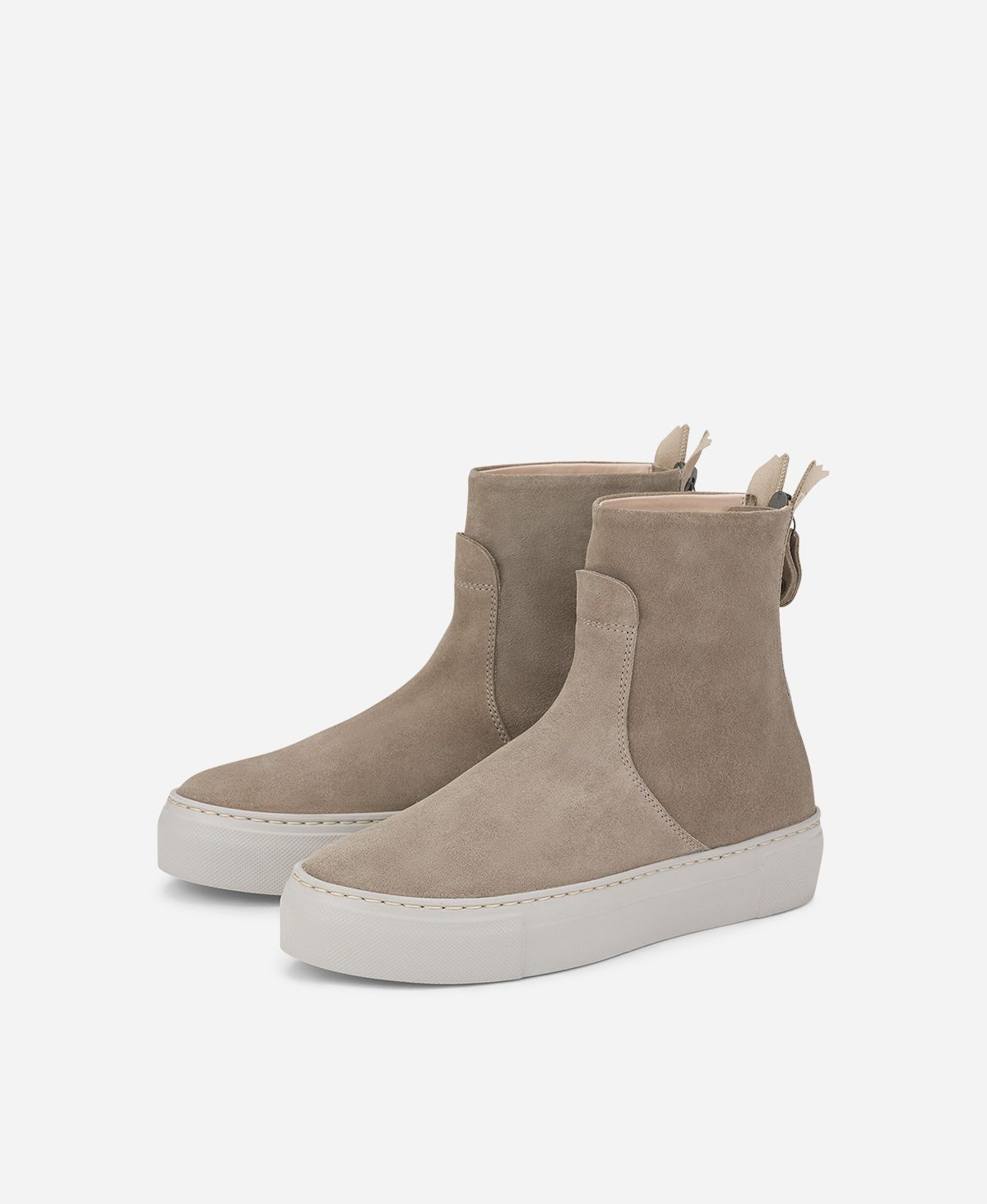 Agl Stivaletto sneaker in velour Tortora MEGHAN BOOTIE Nuova