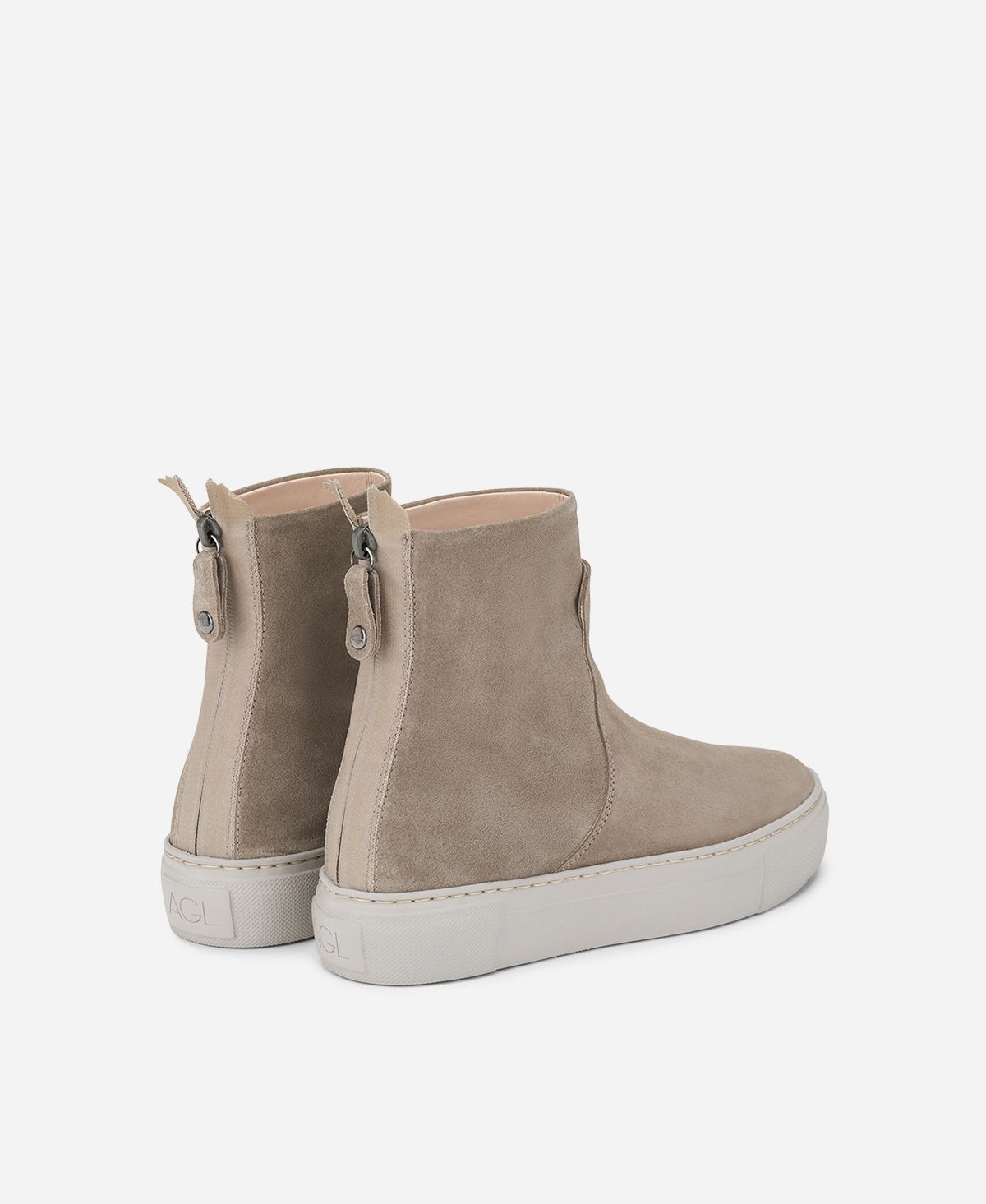 Agl Stivaletto sneaker in velour Tortora MEGHAN BOOTIE Nuova