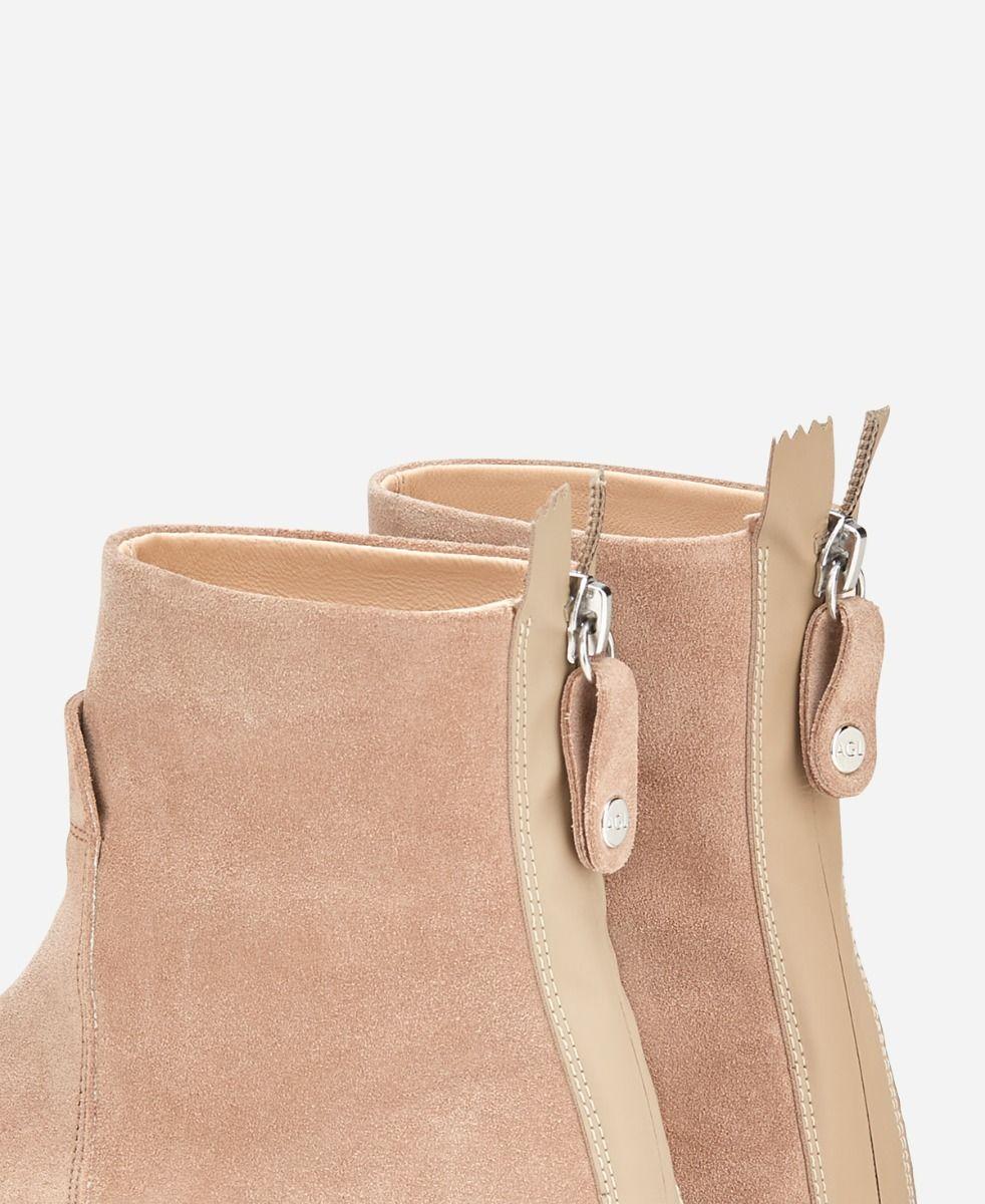 Agl Stivaletto sneaker in velour Beige MEGHAN BOOTIE Spedizione gratuita
