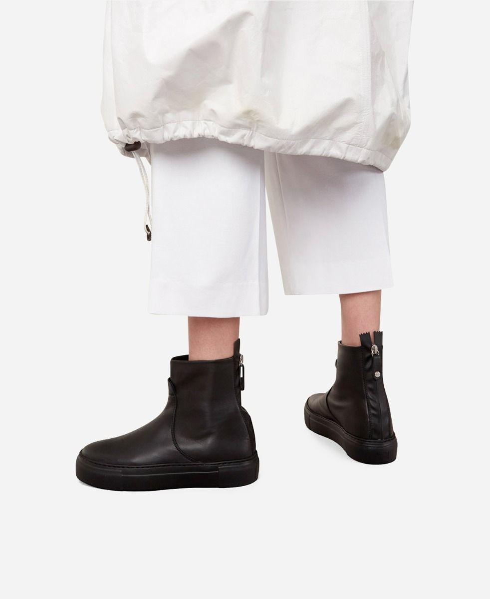 Agl Stivaletto sneaker in pelle Nero MEGHAN BOOTIE Sconto