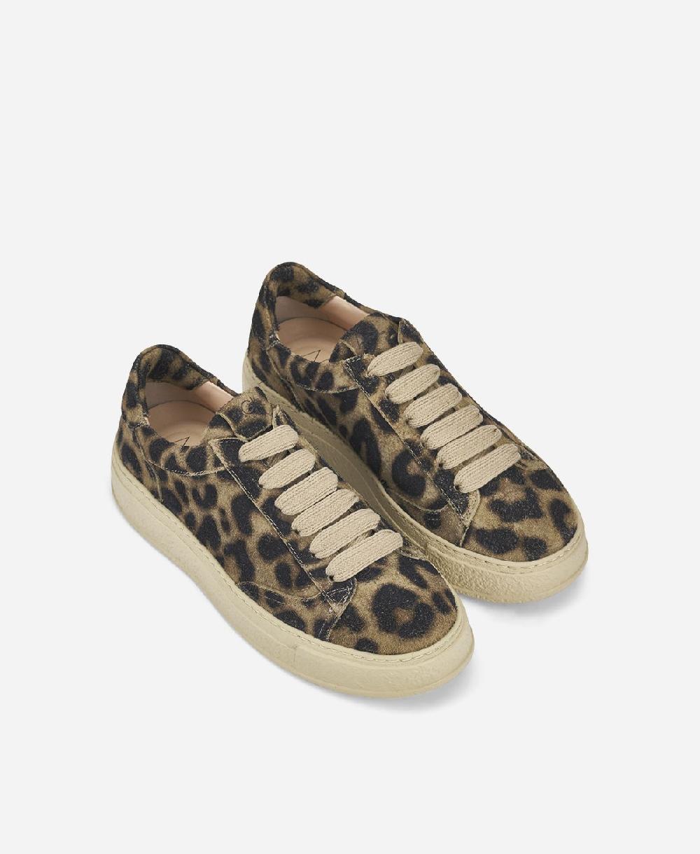 Agl Sneaker animalier Stampa leopard Giuly Lace up Saldi