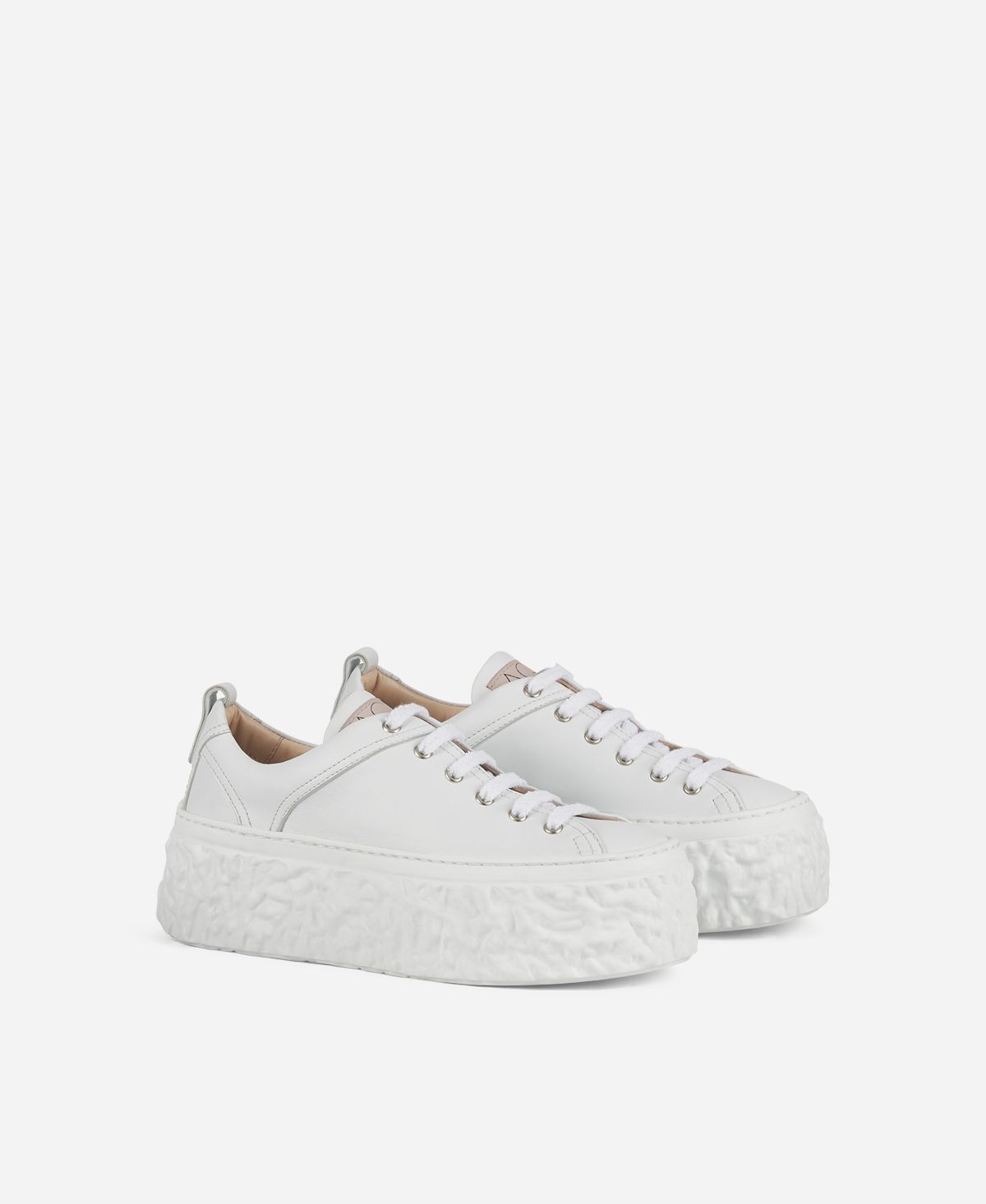 Agl Sneaker con platform Bianco Magma Saldi Di Fabbrica