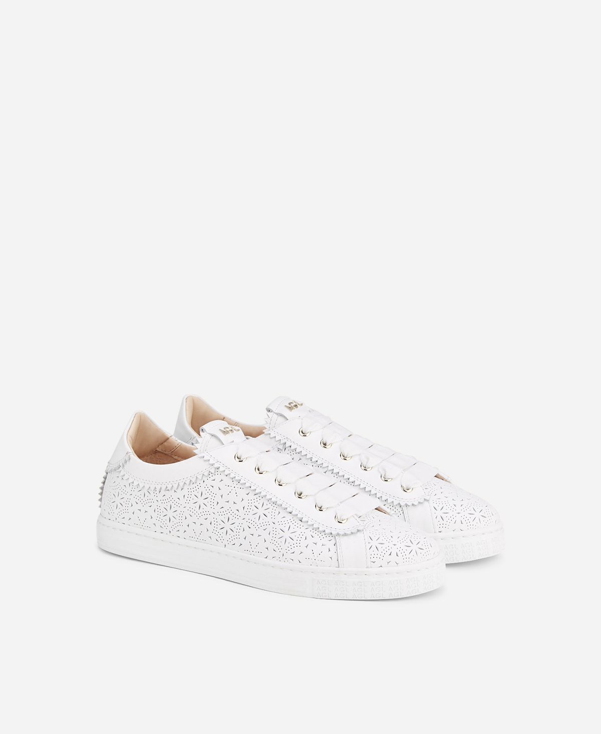 Agl Sneaker perforata Bianco Sade Spring Italy