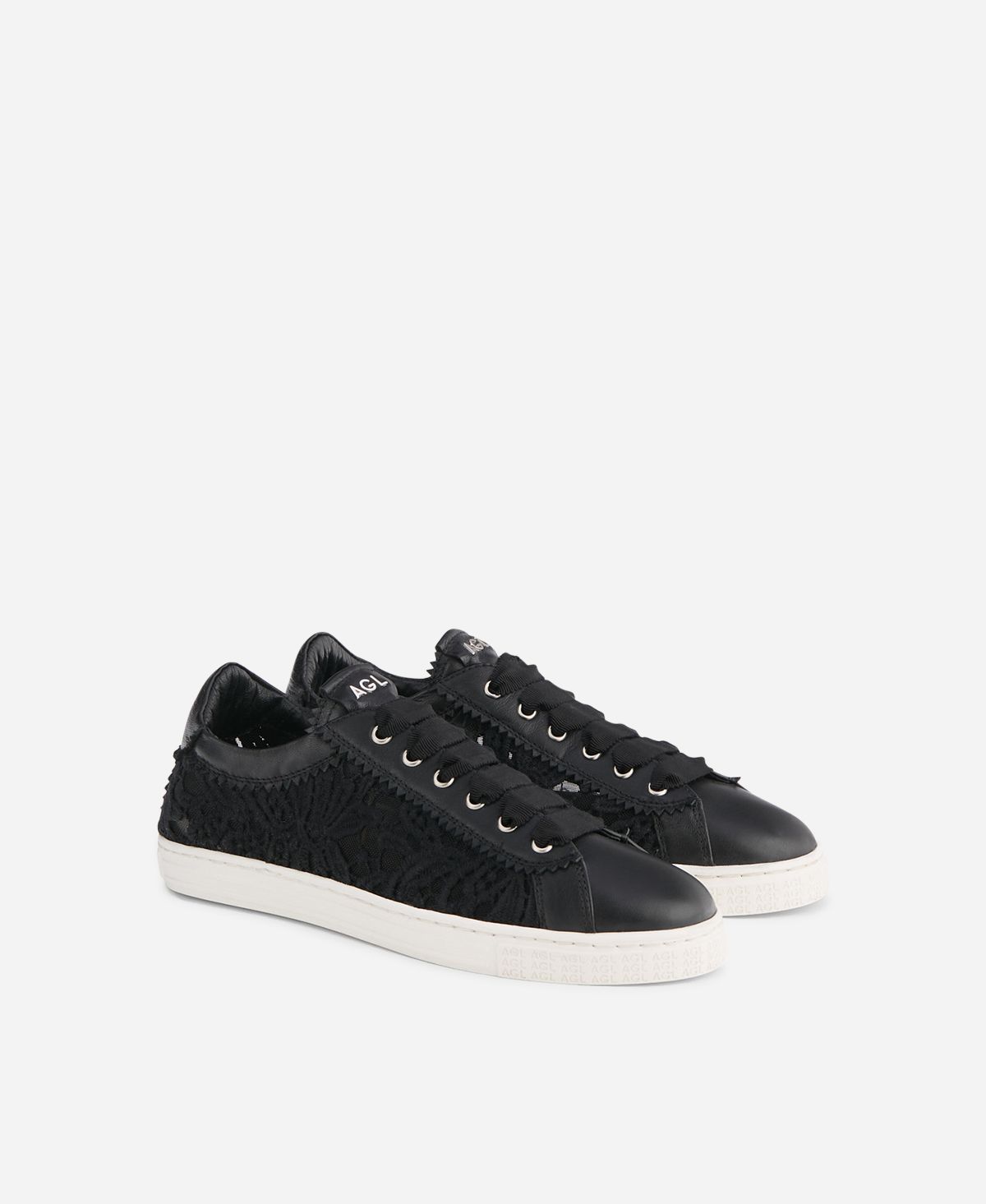 Agl Sneaker in pizzo Nero Sade Fabric 2025