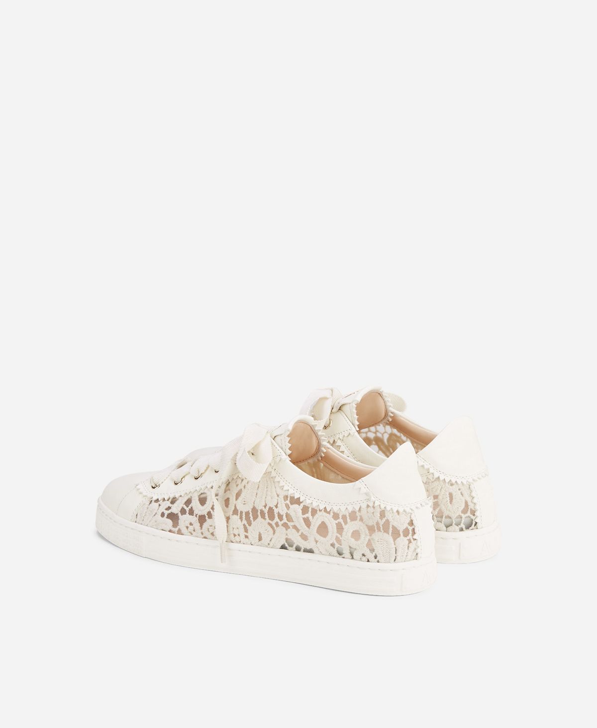 Agl Sneaker in pizzo Bianco Sade Fabric In Linea