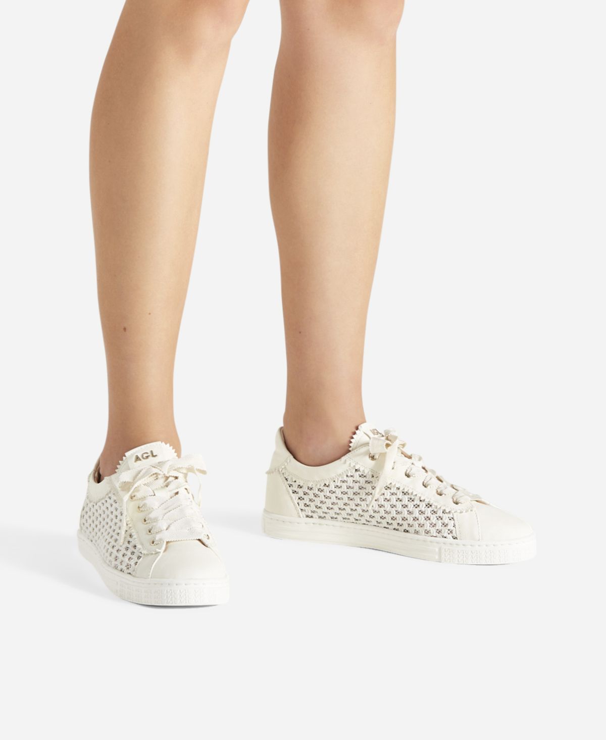Agl Sneaker con trama Bianco Sade Plots Promozione