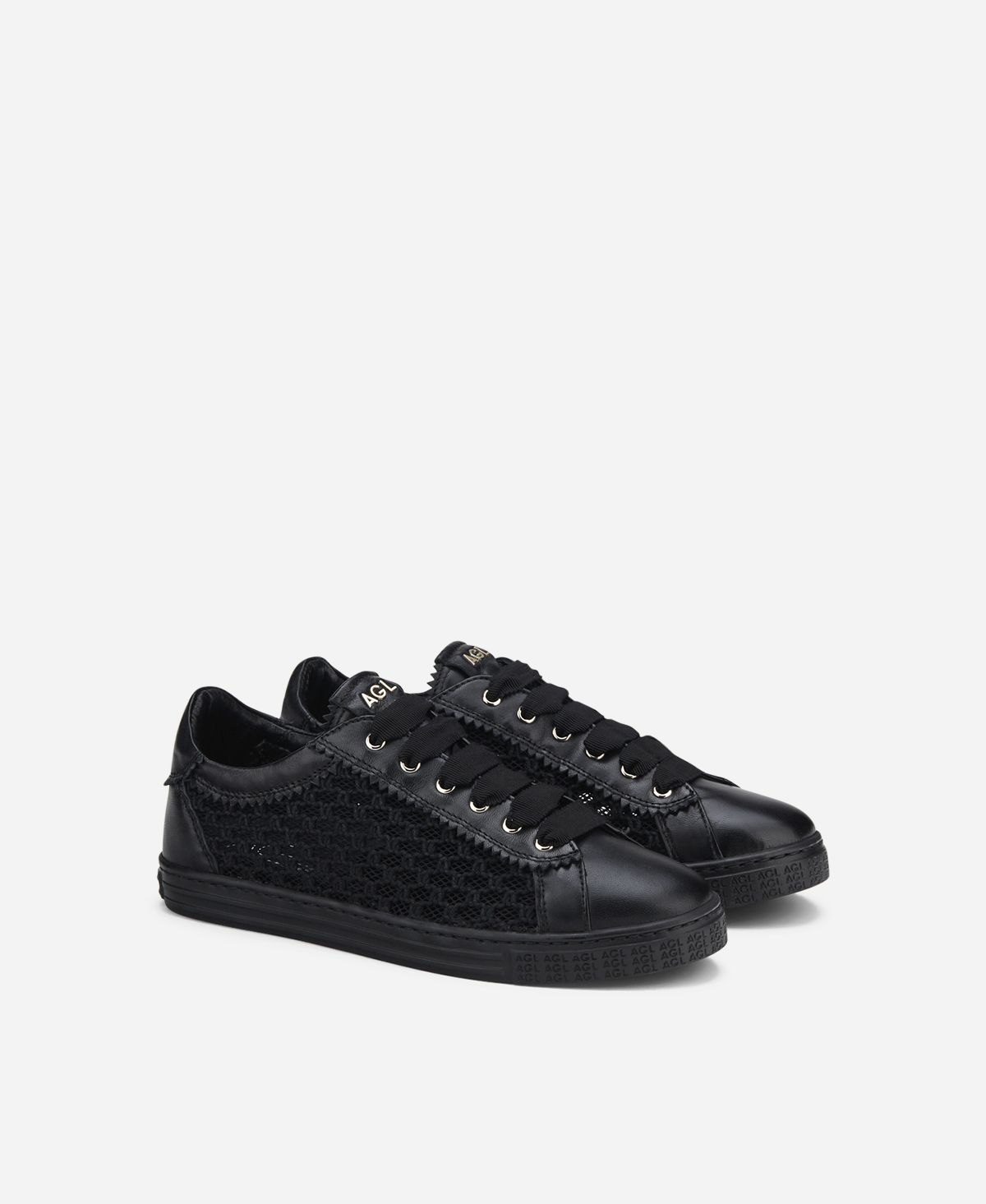 Agl Sneaker con trama Nero Sade Plots Spedizione Gratuita