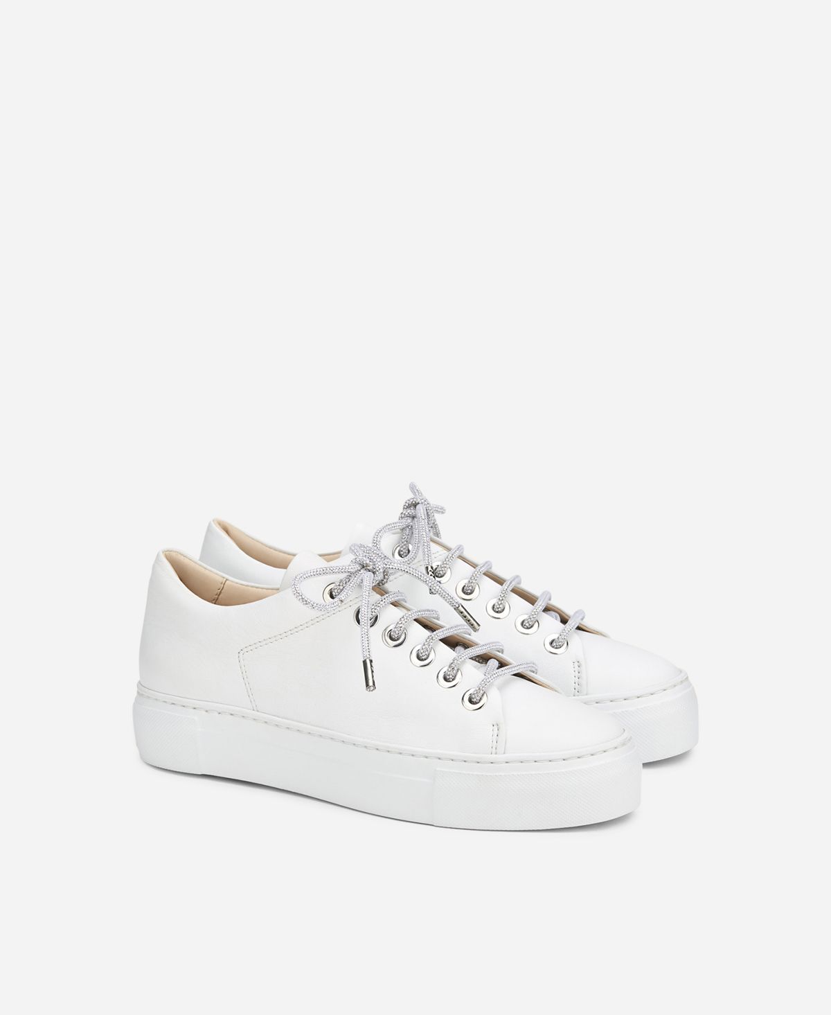 Agl Sneaker con lacci gioiello Bianco Crystal Qualità Garantita