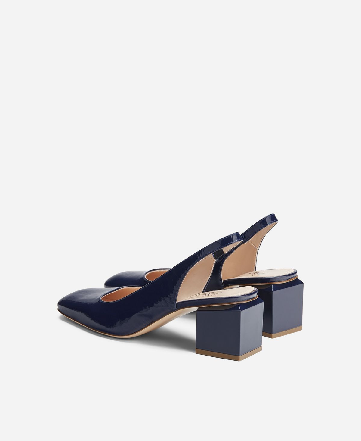 Agl Slig back con tacco a cubo Blu notte Angie Sling B Promozione Limitata