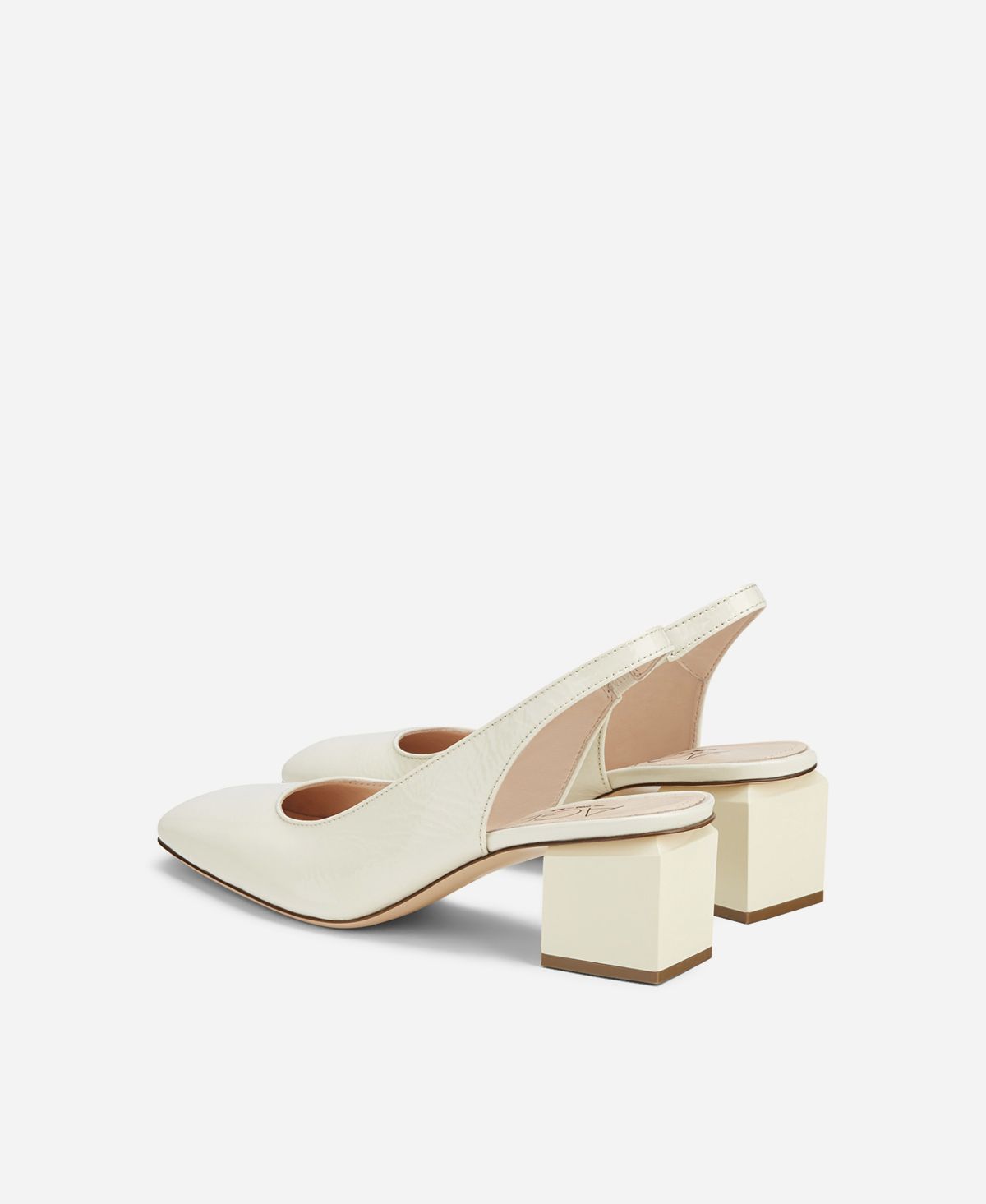 Agl Slig back con tacco a cubo Crema Angie Sling B Ritorno libero