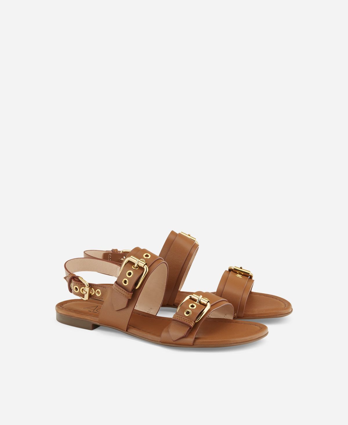 Agl Sandalo con fibbie Cuoio SUMMER MULTI BUCKLES Offerta