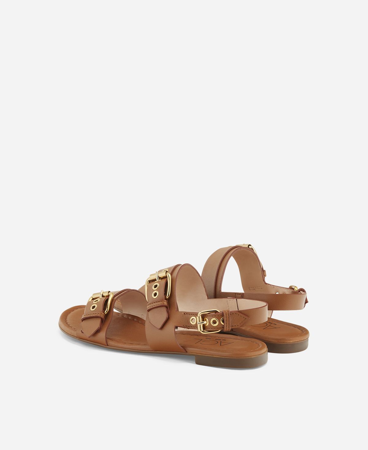 Agl Sandalo con fibbie Cuoio SUMMER MULTI BUCKLES Offerta