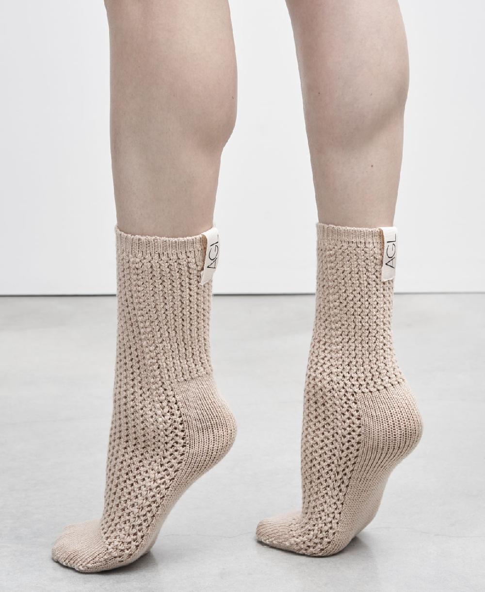 Agl Calze di lana Beige SOCK Officina