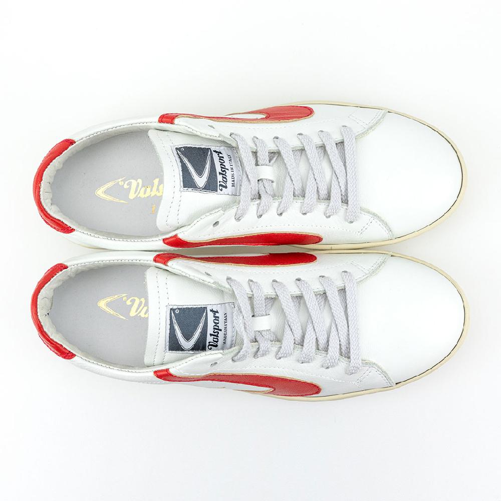 Valsport Tournament Classic Leather Bianco Rosso Latest fashion
