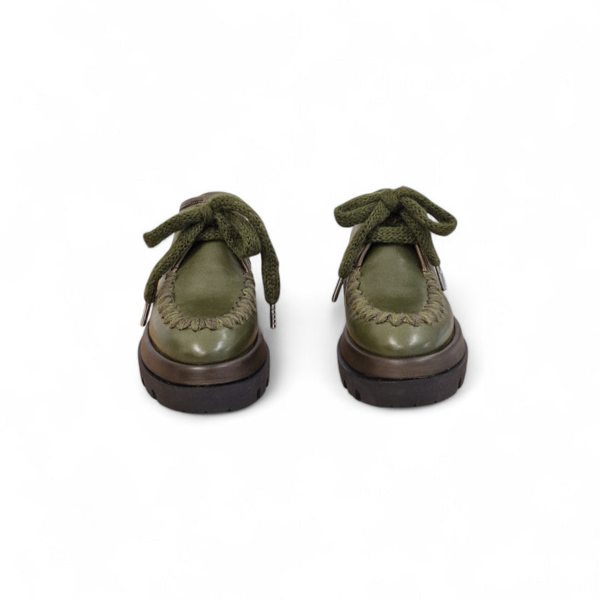 Viola Ricci Gio - Scarpa allacciata verde Rilascio limitato