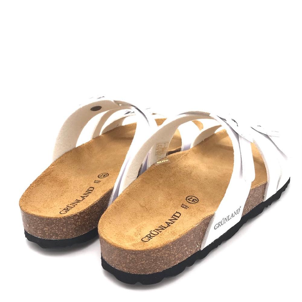 Zulian Calzature Ciabatta Sara fascia incrociata bianca Offerte esclusive