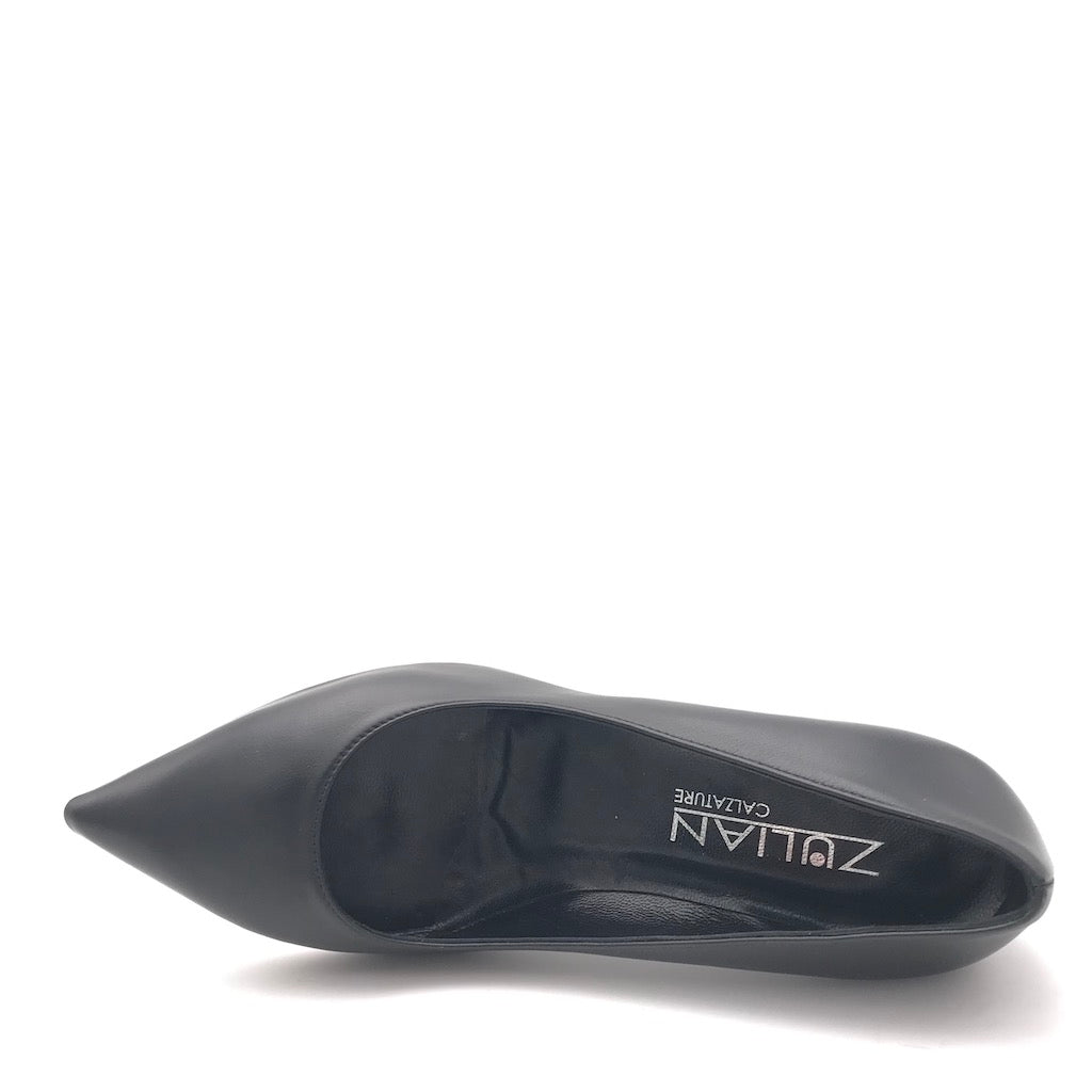 Zulian Calzature Decolletè Lory in nappa nera Italia
