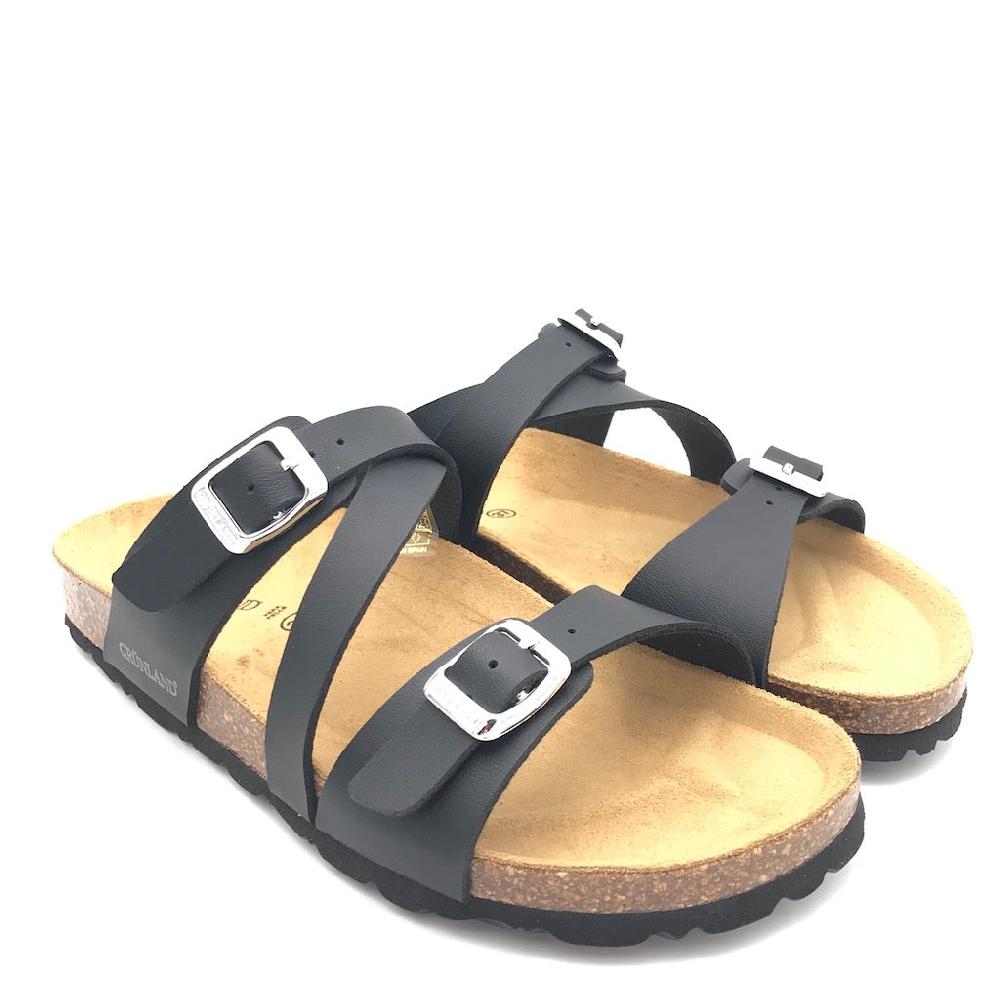 Zulian Calzature Ciabatta Sara fascia incrociata nera 2025