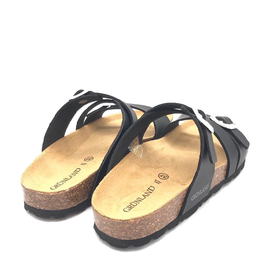 Zulian Calzature Ciabatta Sara fascia incrociata nera 2025