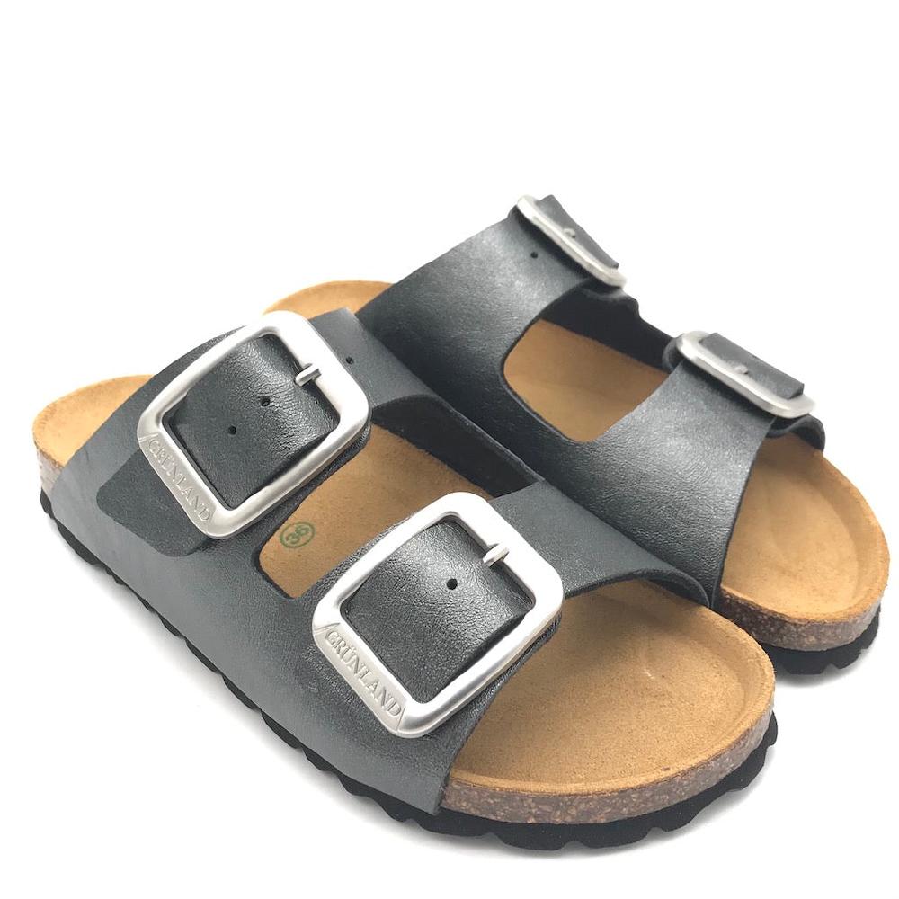 Zulian Calzature Ciabatta Sara doppia fibbia nero Nuovo